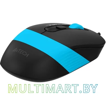 Мышь A4Tech Fstyler FM10 (черный/голубой) картинка 3
